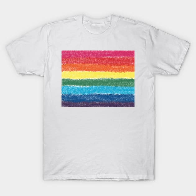 LGBTQ+ Crosshatch Pride Flag T-Shirt by PurposelyDesigned